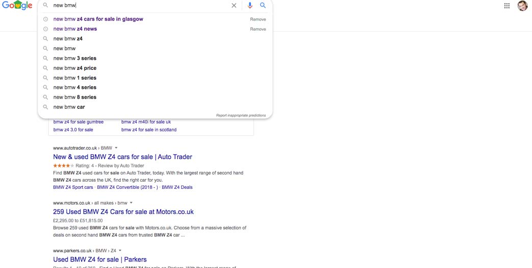 Importance of brainstorming within Google Adwords, screenshot 5