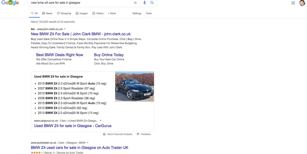 Importance of brainstorming within Google Adwords, screenshot 6