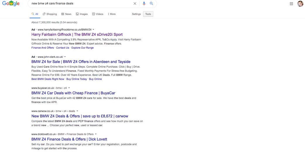 Importance of brainstorming within Google Adwords, screenshot 8
